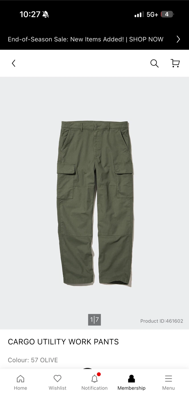 UNIQLO Cargo Pants - Beige & Olive - photo 5