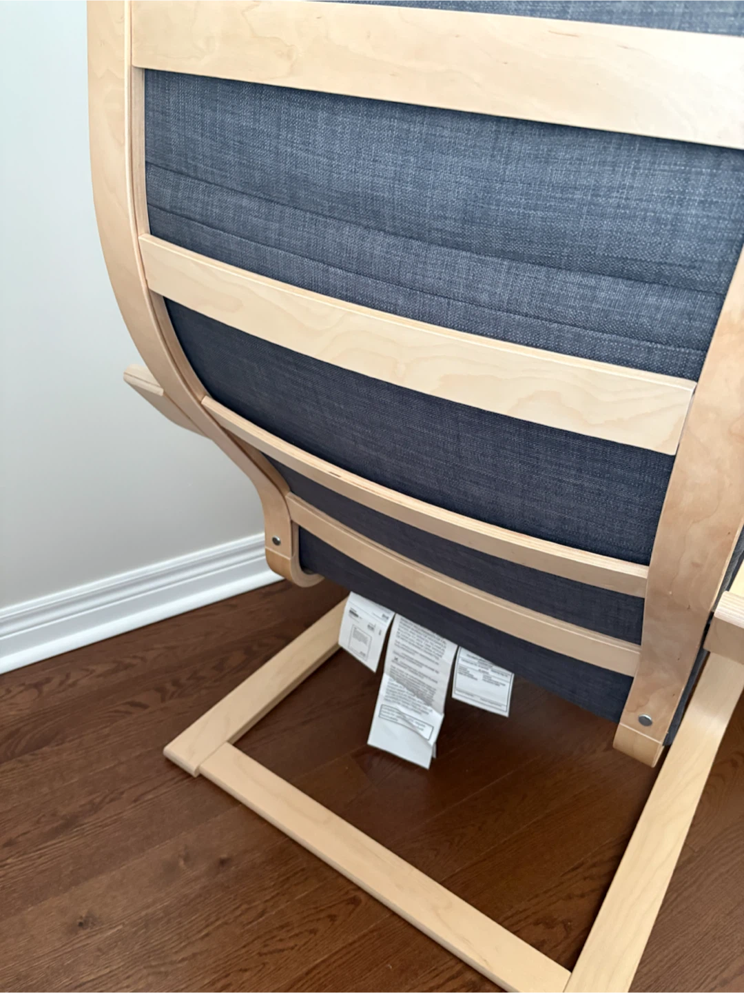 IKEA Poäng Chair and Ottoman Set - photo 3
