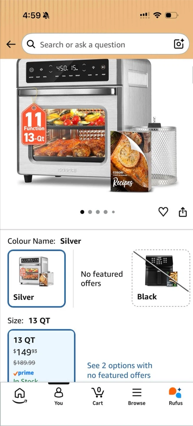 Brand New COSORI Air Fryer Toaster Oven - photo 2