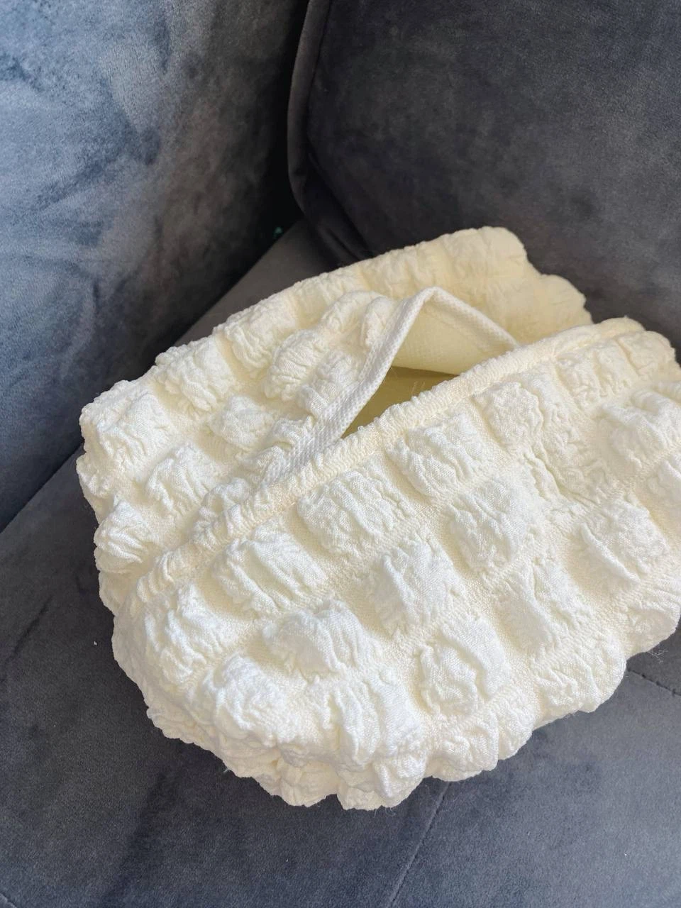 White Tissue Box Cover soft - photo 5