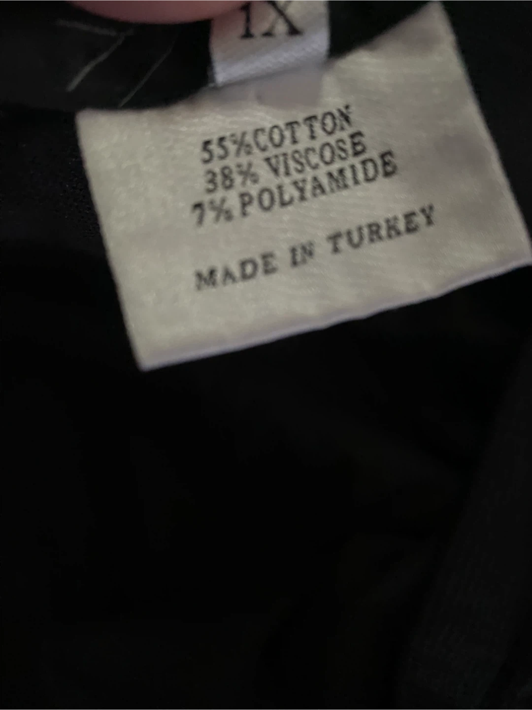 Faisenne Wide Leg Black Trousers, Size 1X - photo 4