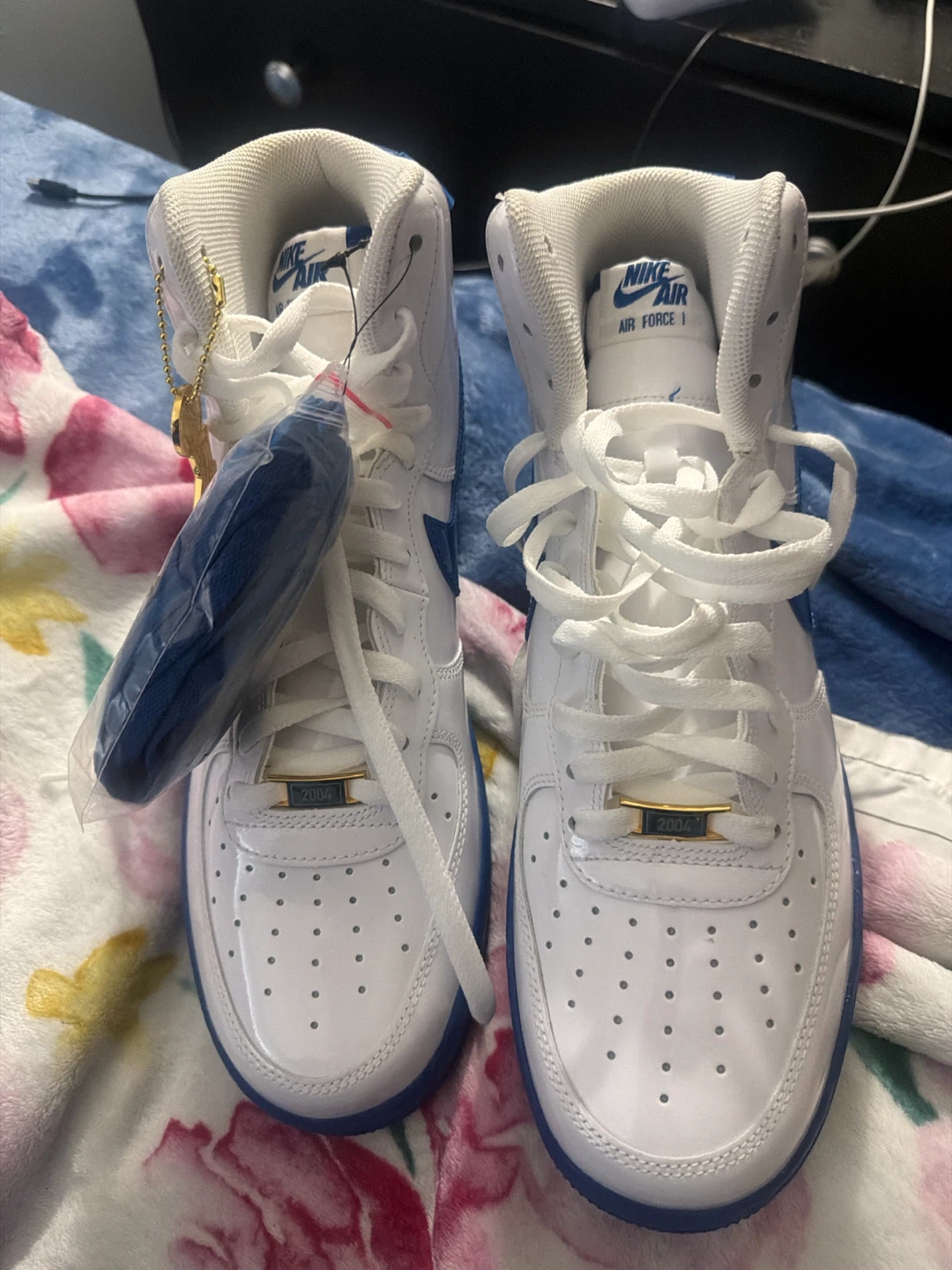 Nike Air Force 1 High White Blue - photo 2