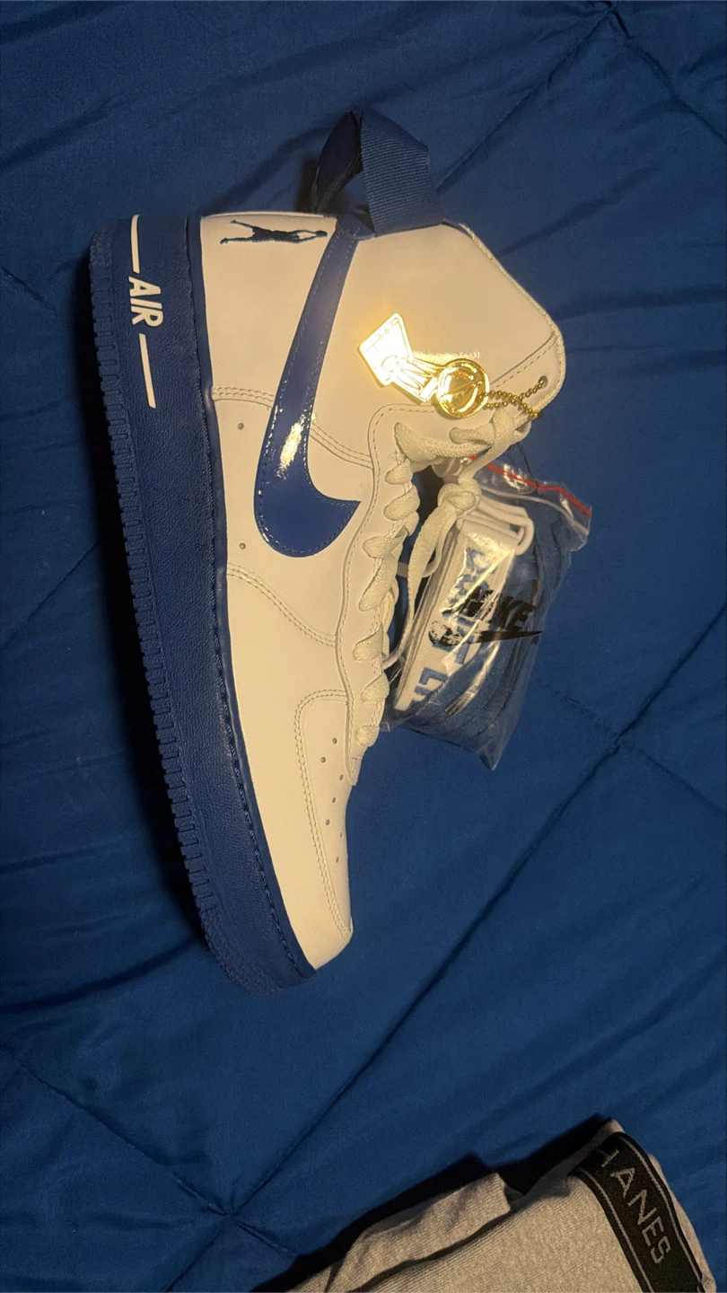 Nike Air Force 1 High White Blue - photo 3