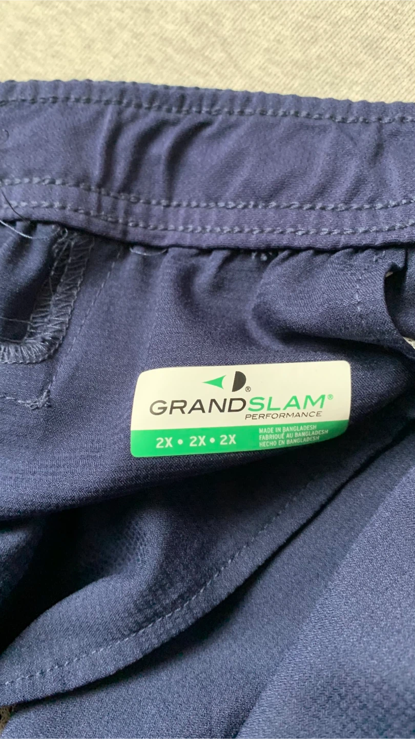 Grand Slam Performance Men's Shorts - Navy Blue Size 2X - photo 3