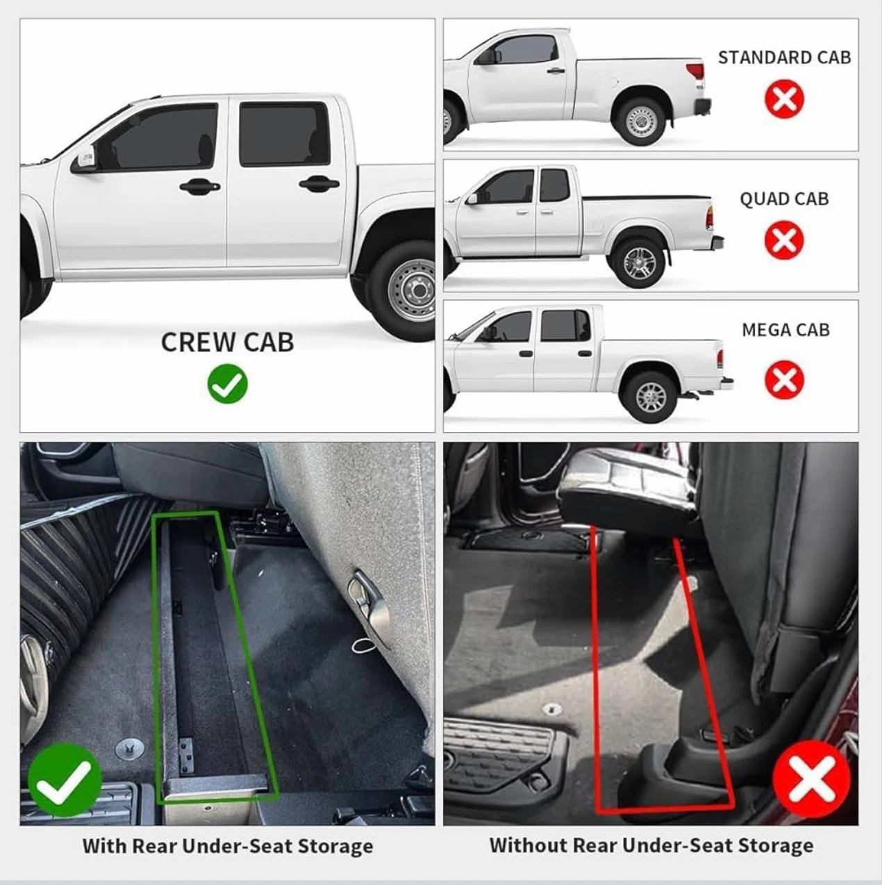 LASFIT Floor Mats for Ram 1500 2019-2024 Crew Cab - photo 2