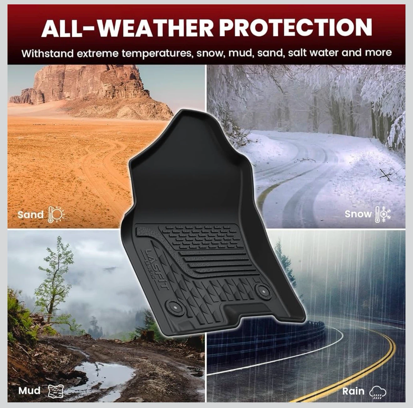 LASFIT Floor Mats for Ram 1500 2019-2024 Crew Cab - photo 4