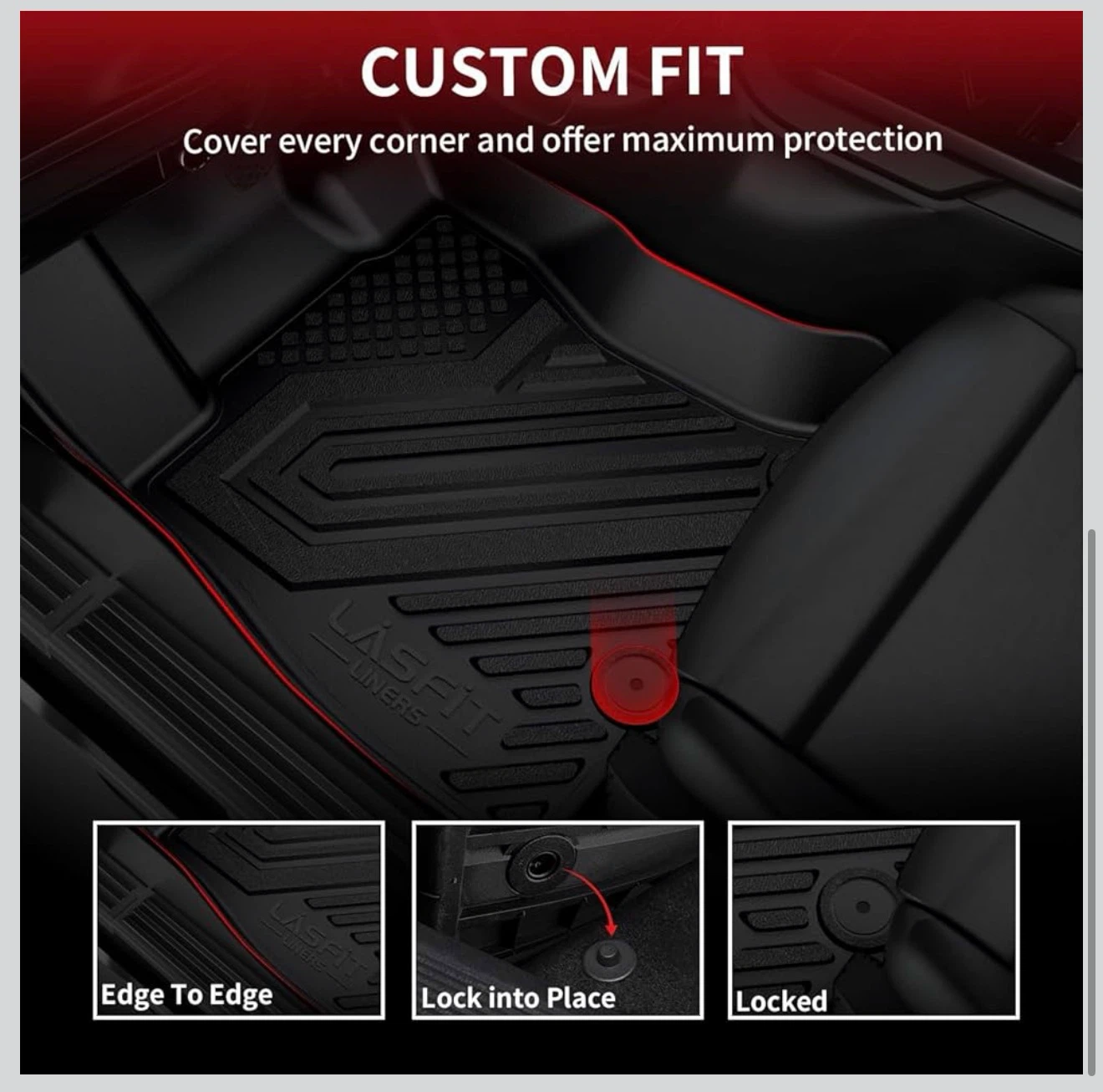 LASFIT Floor Mats for Ram 1500 2019-2024 Crew Cab - photo 5