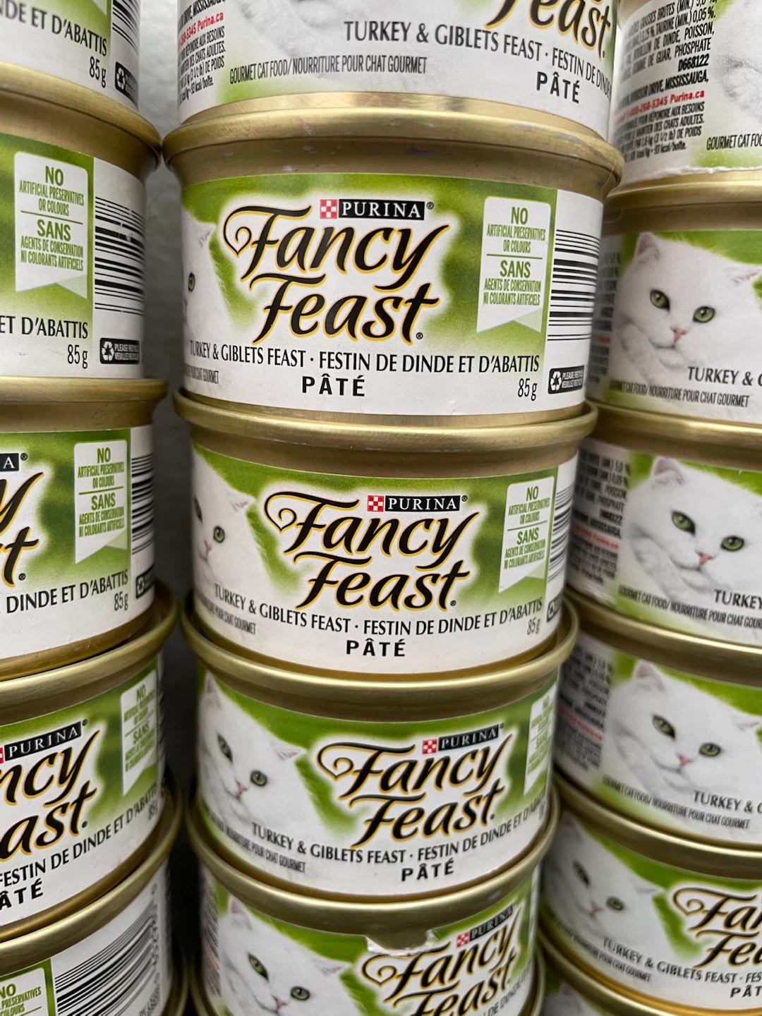 18 Cans Fancy Feast Cat Wet Food Lot-Pate Turkey & Gibleys - photo 2
