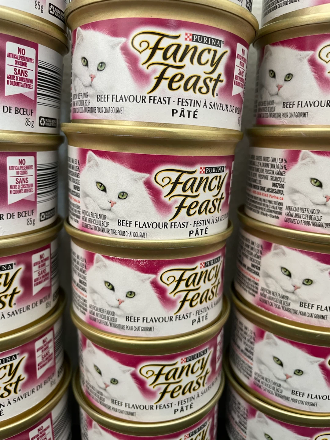 18 Cans Fancy Feast Wet Cat Food-Pate Beef - photo 2