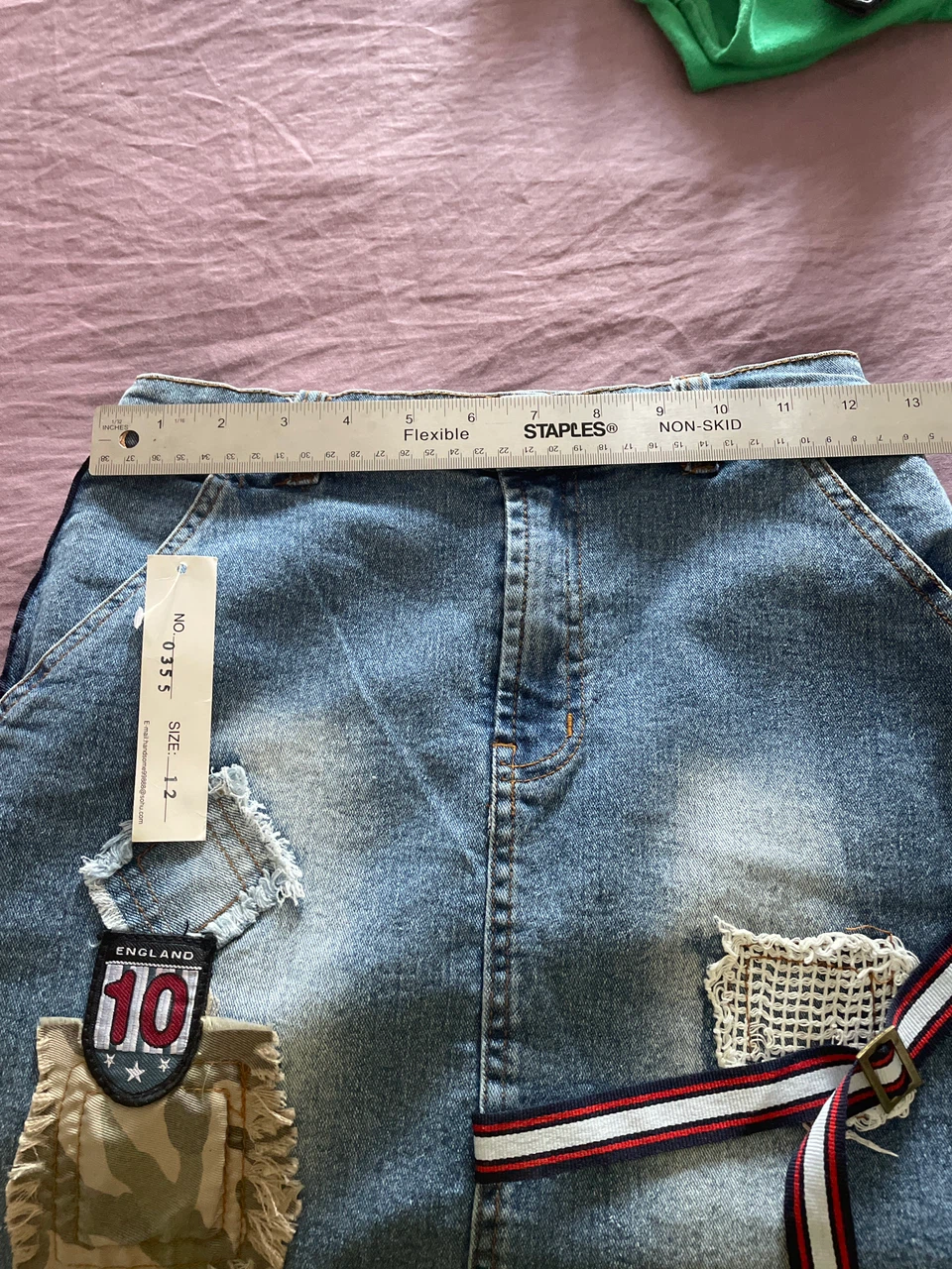 AOSILAN Denim Skirt Size 12 - photo 4