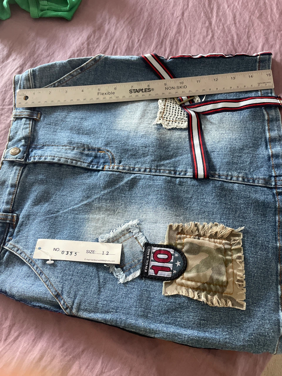 AOSILAN Denim Skirt Size 12 - photo 5