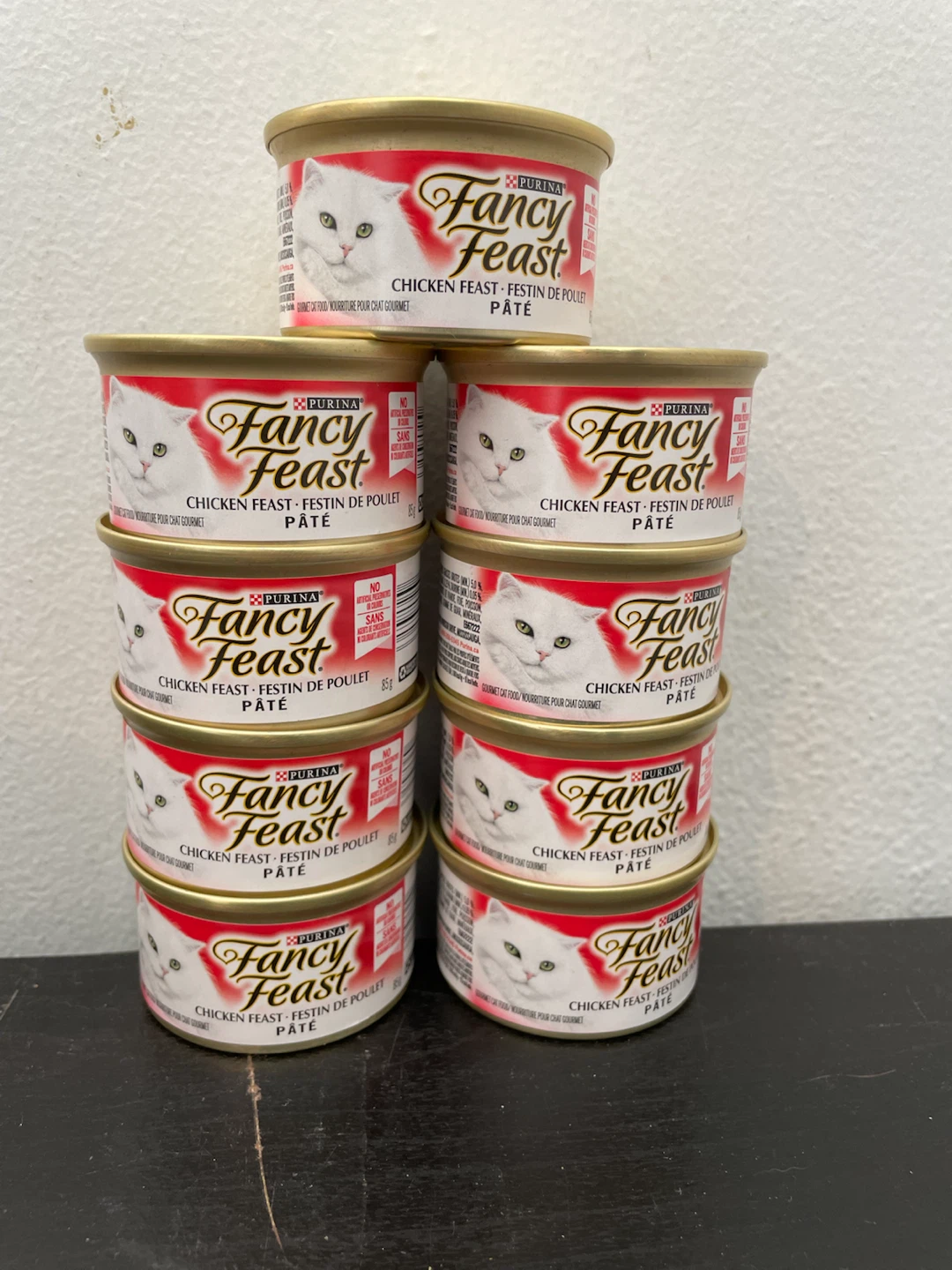9 Cans Fancy Feast Wet Cat Food Lot-Pate Chicken