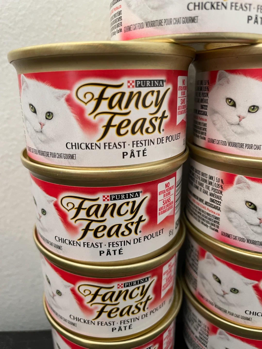 9 Cans Fancy Feast Wet Cat Food Lot-Pate Chicken - photo 2