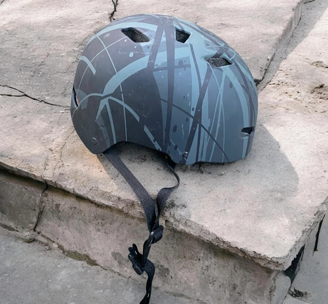 Matte Black Skate/BMX Helmet