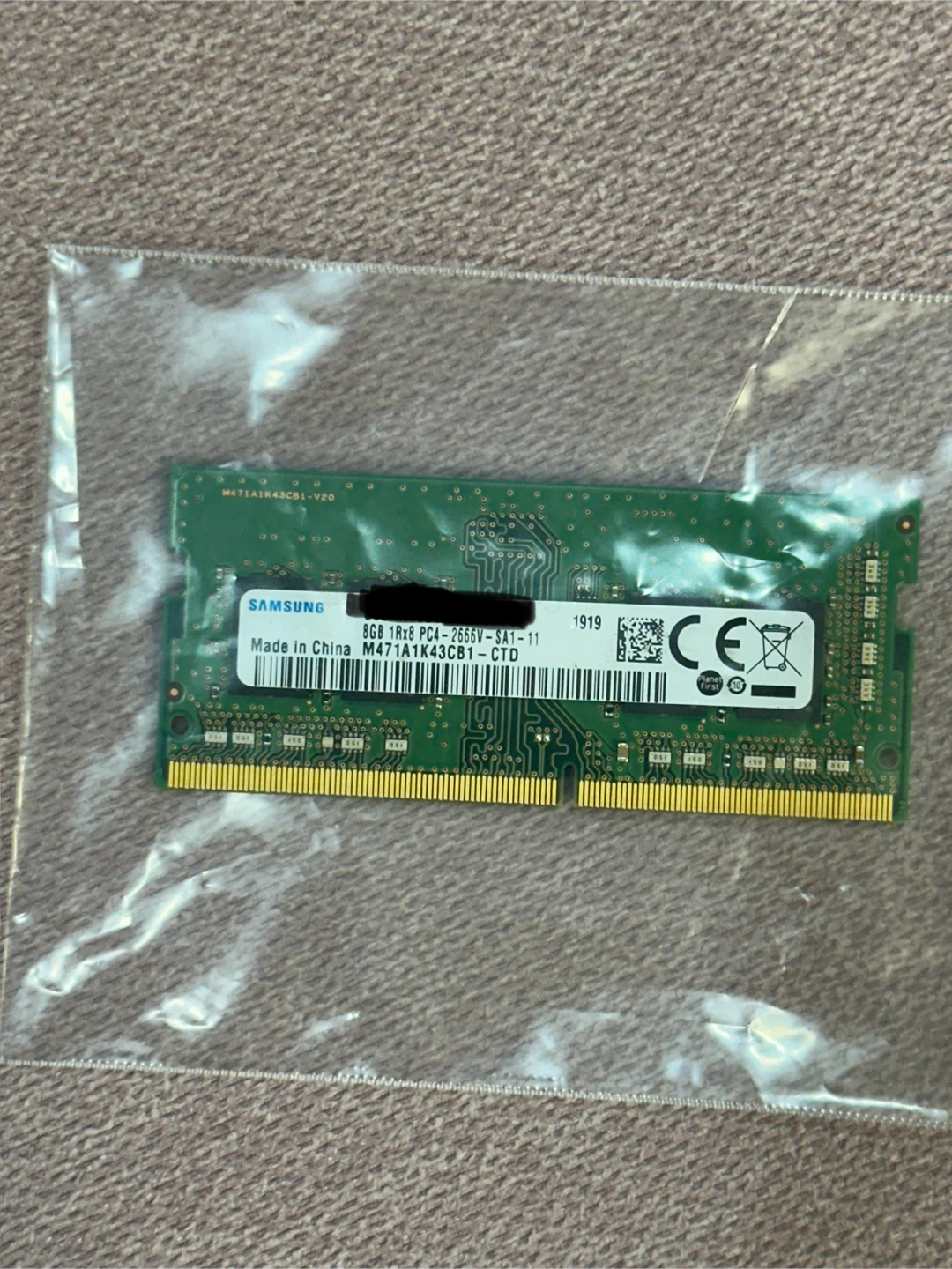 Samsung 8GB DDR4 RAM PC4-2666V