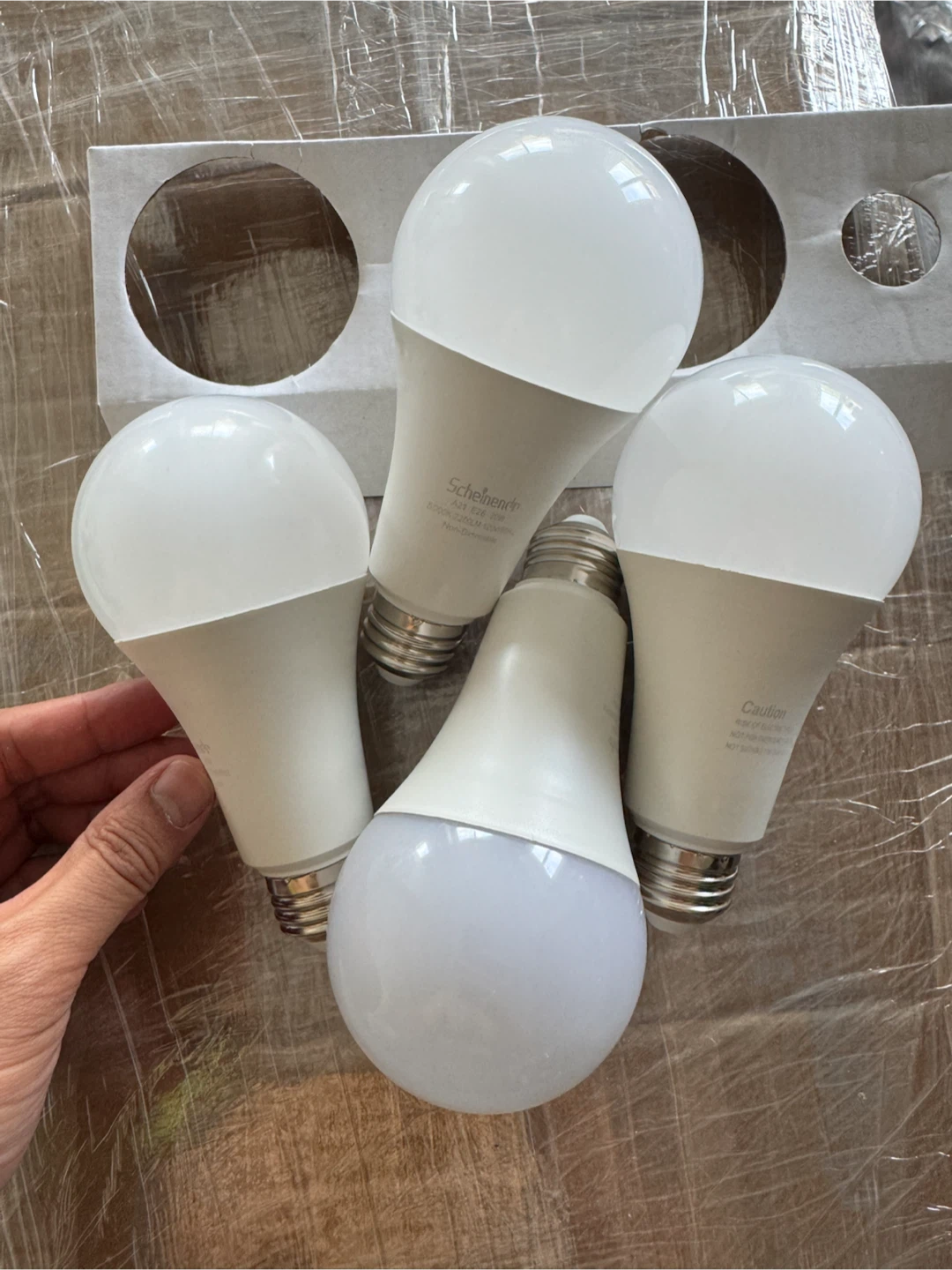 Scheinenp A21 LED Light Bulbs - 20W, 5000K, 4 Pack