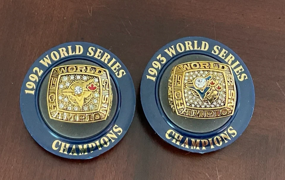 Blue Jays 1992 & 1993 World Series Replica Championship Rings - photo 5