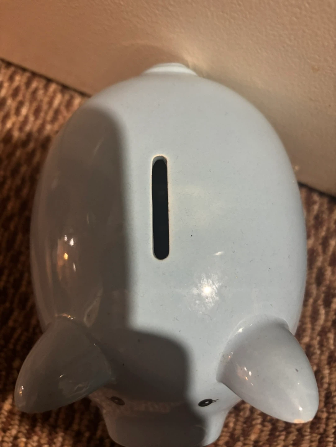 Light Blue Ceramic Piggy Bank - photo 2