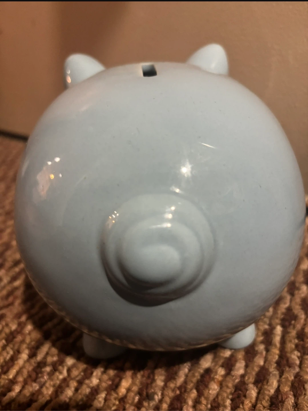 Light Blue Ceramic Piggy Bank - photo 3