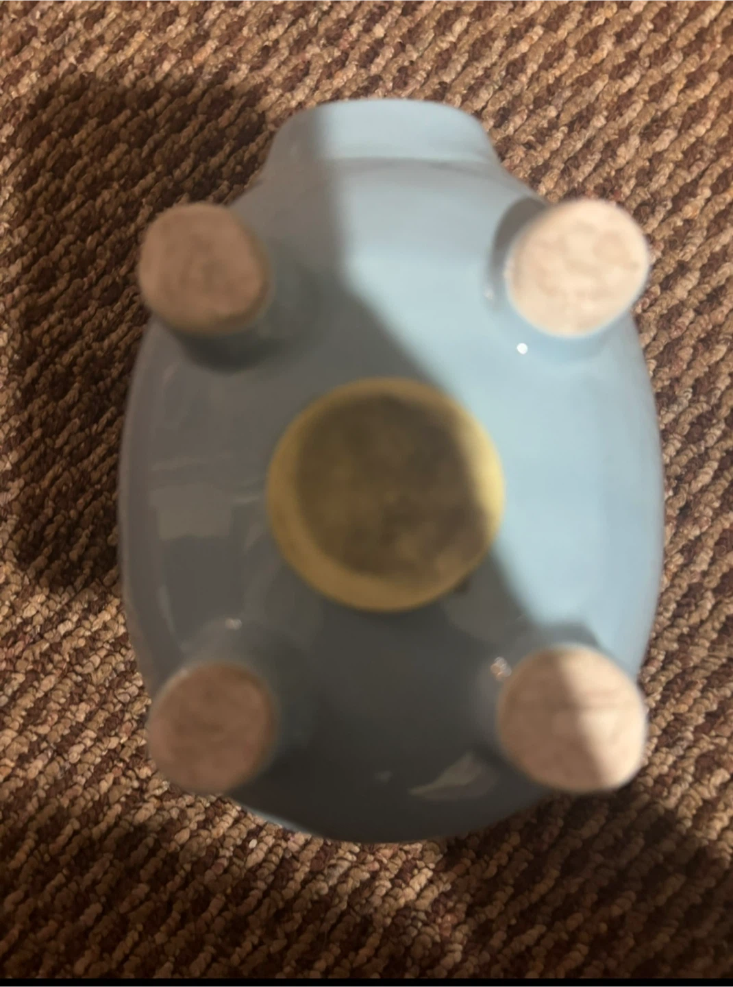 Light Blue Ceramic Piggy Bank - photo 4