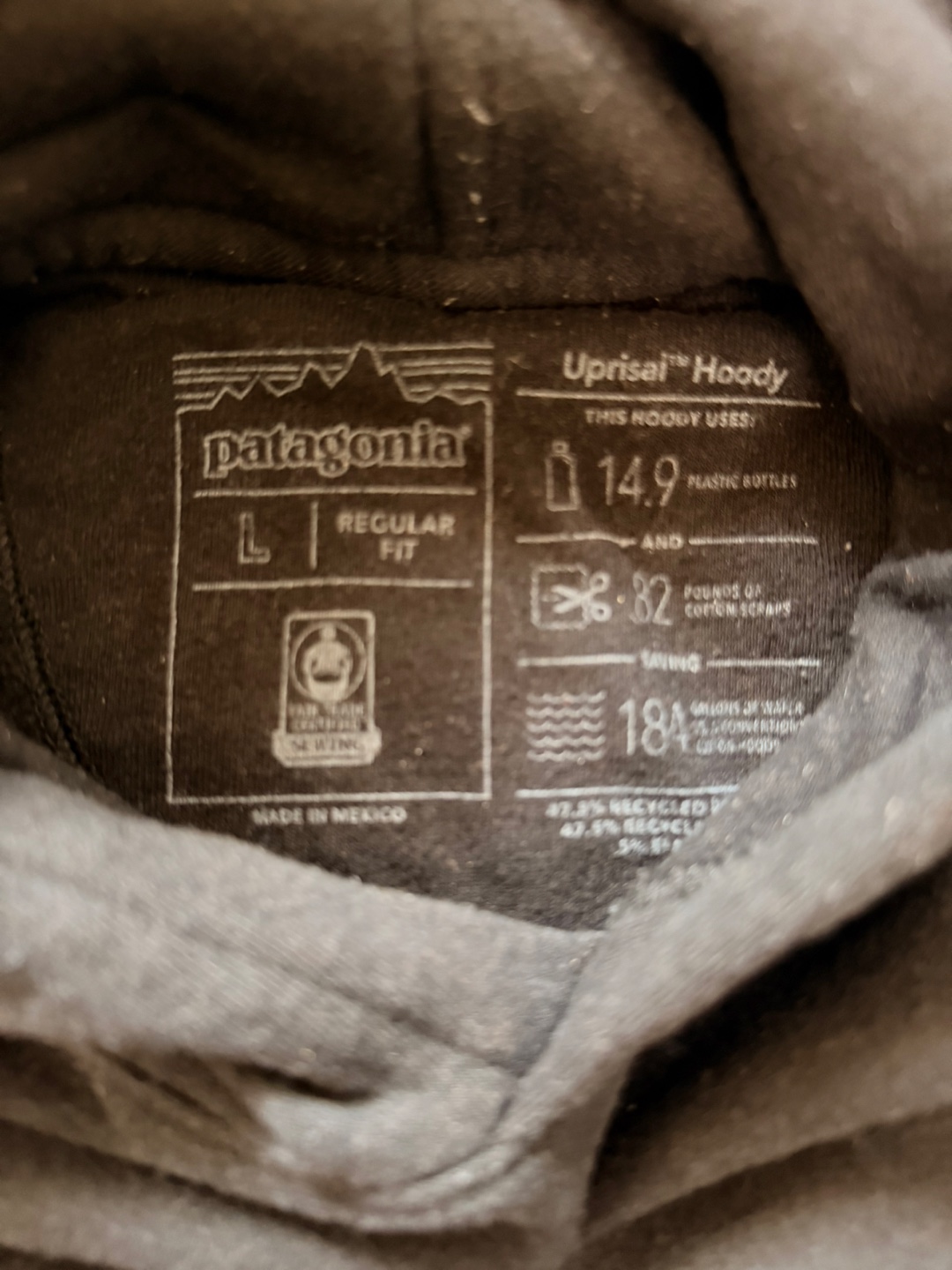 Patagonia Uprisal Hoody - Black - Size L - photo 3