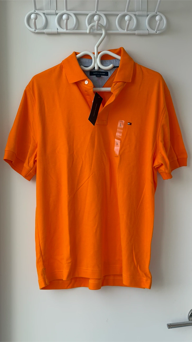 Tommy Hilfiger Orange Polo Shirt L/G