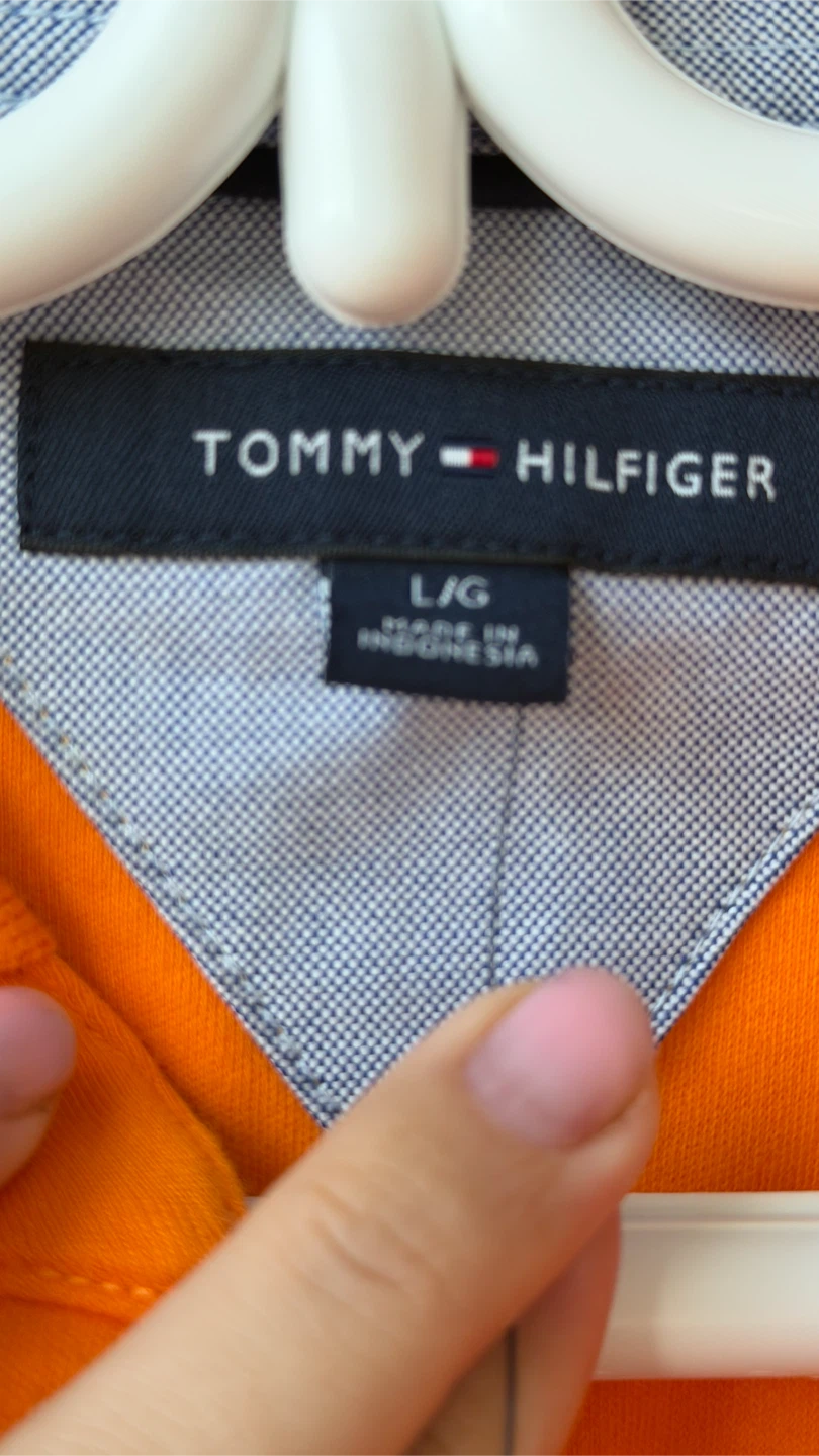 Tommy Hilfiger Orange Polo Shirt L/G - photo 2