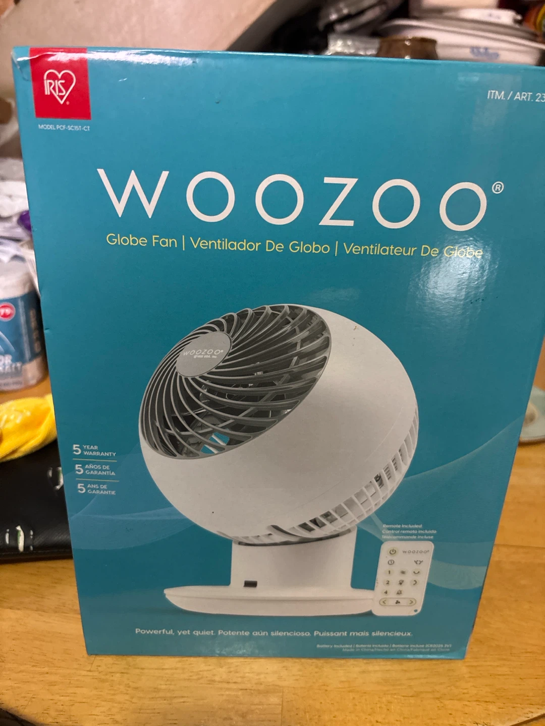 WOOZOO Globe Fan by Iris Ohyama