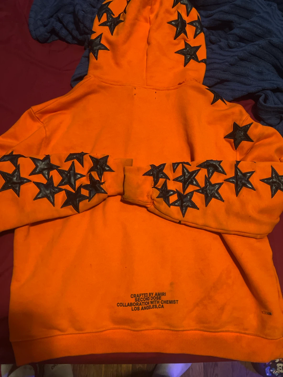Amiri Orange Star Hoodie - Large - photo 4