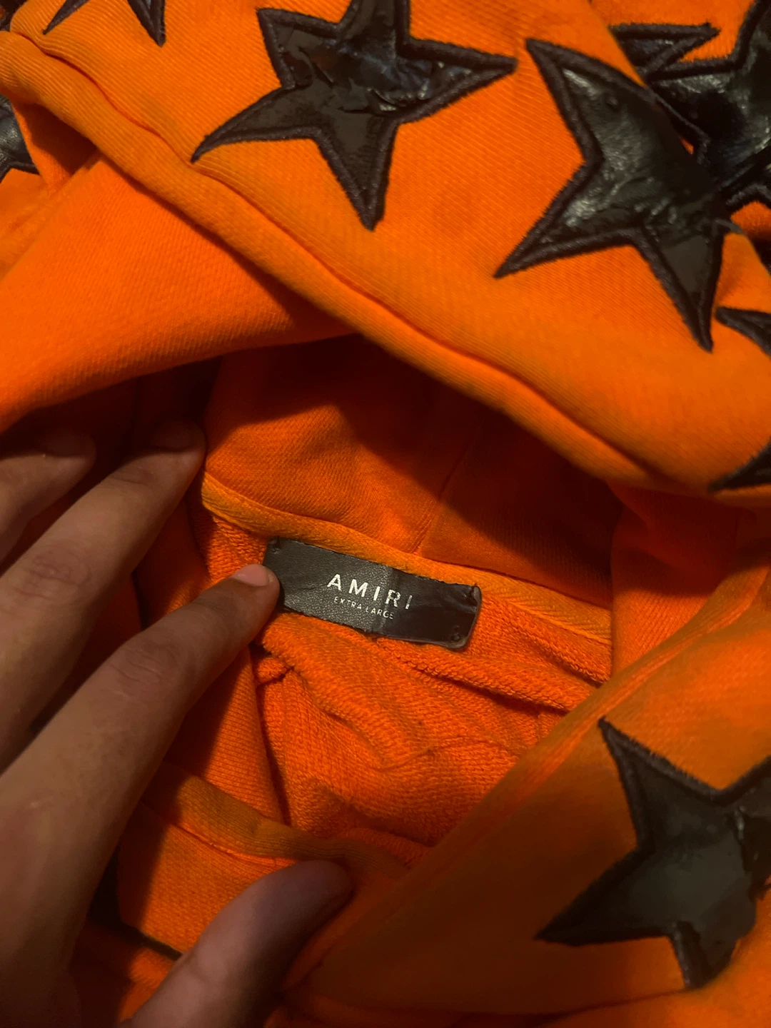 Amiri Orange Star Hoodie - Large - photo 5