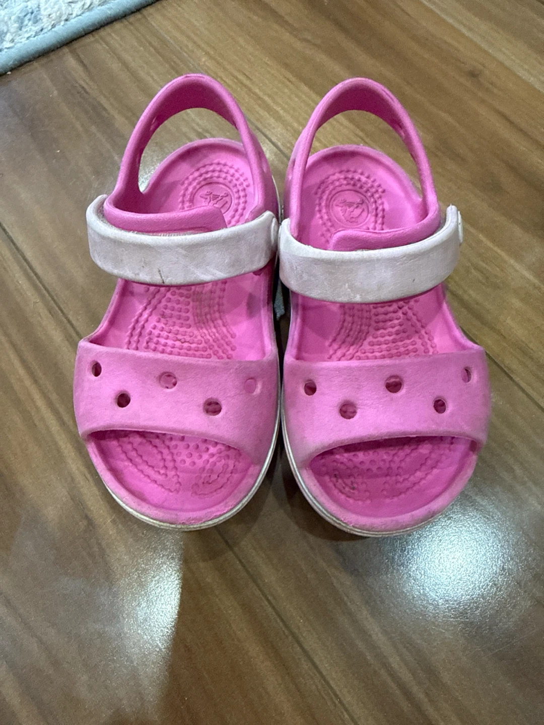 Pink Crocs Sandals Toddler size 7