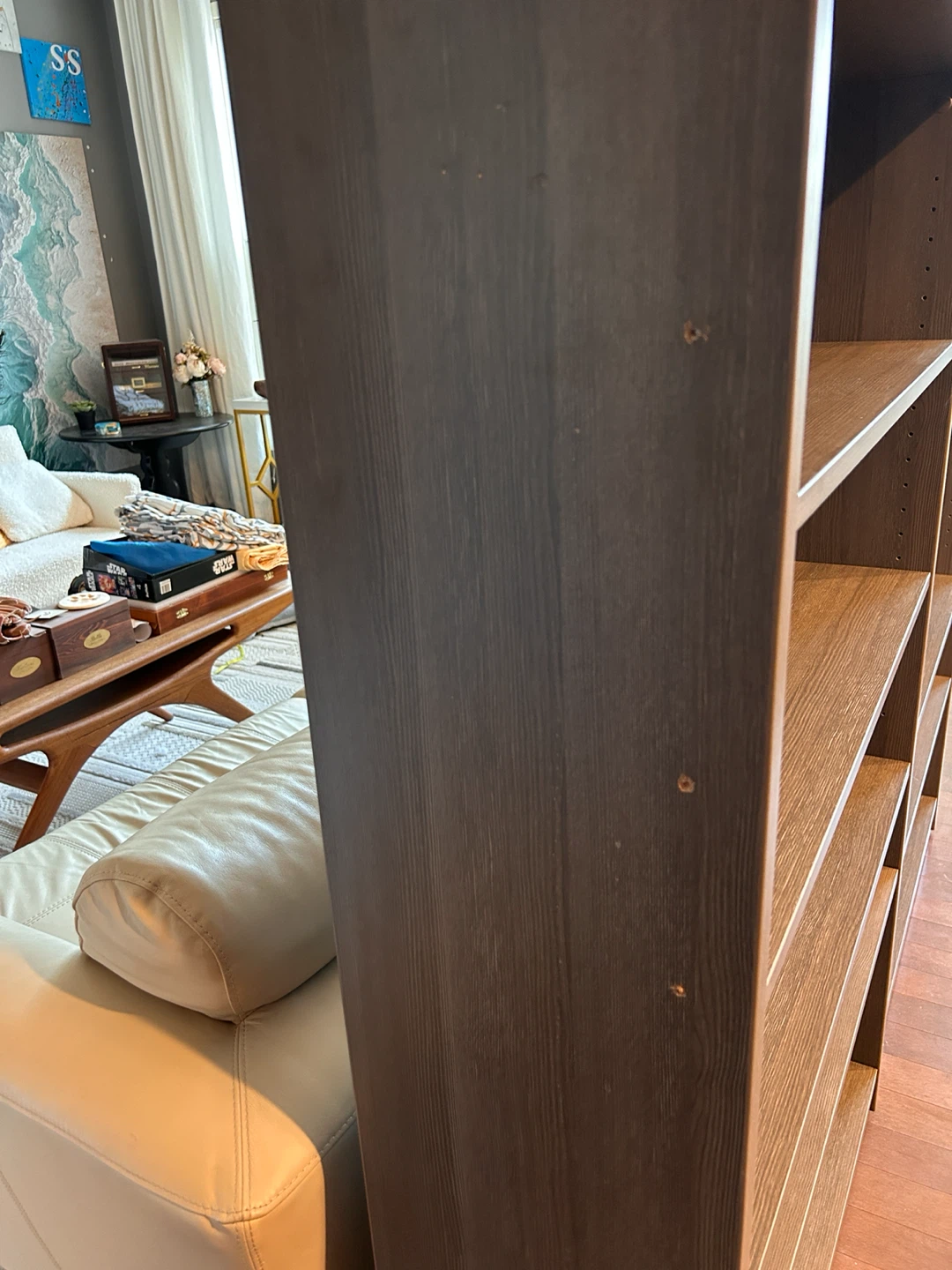2 Grey Wood Laminate Bookcases - photo 2