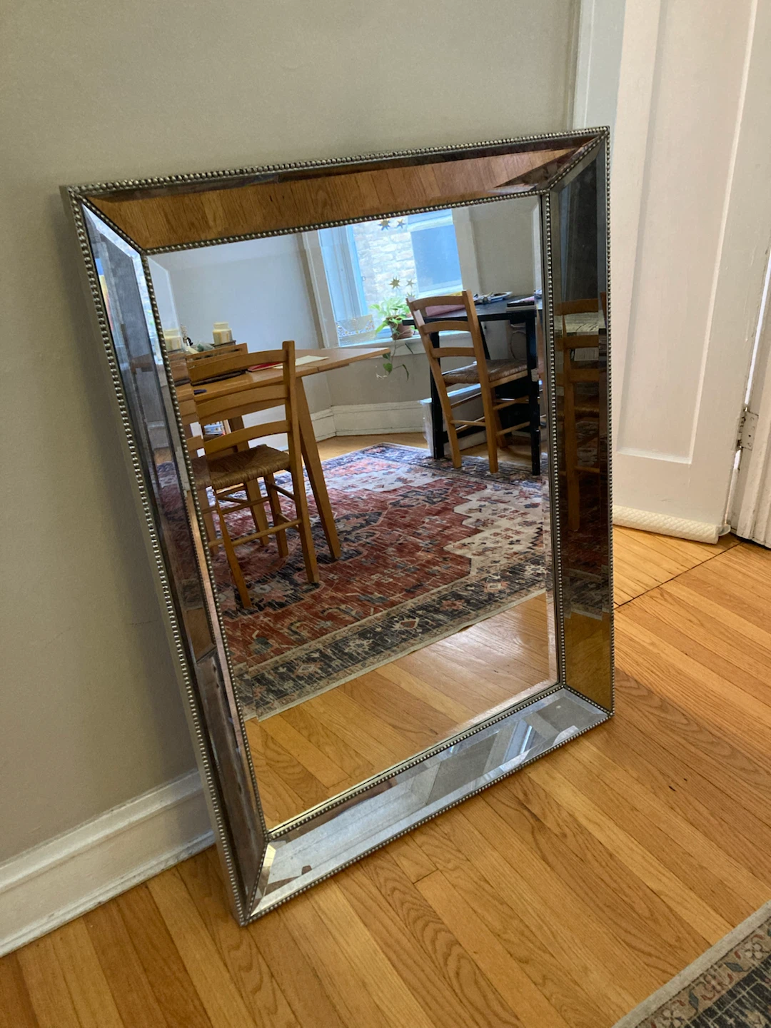 Large Silver Mirror