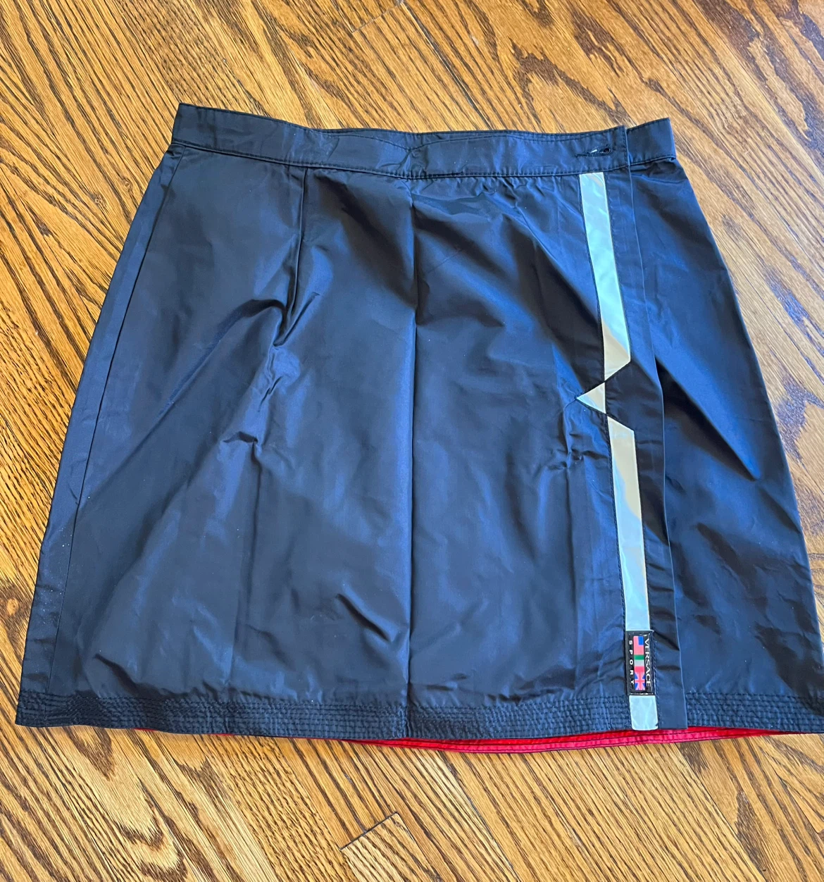 Versace Vintage Sport Black & Red Skirt
