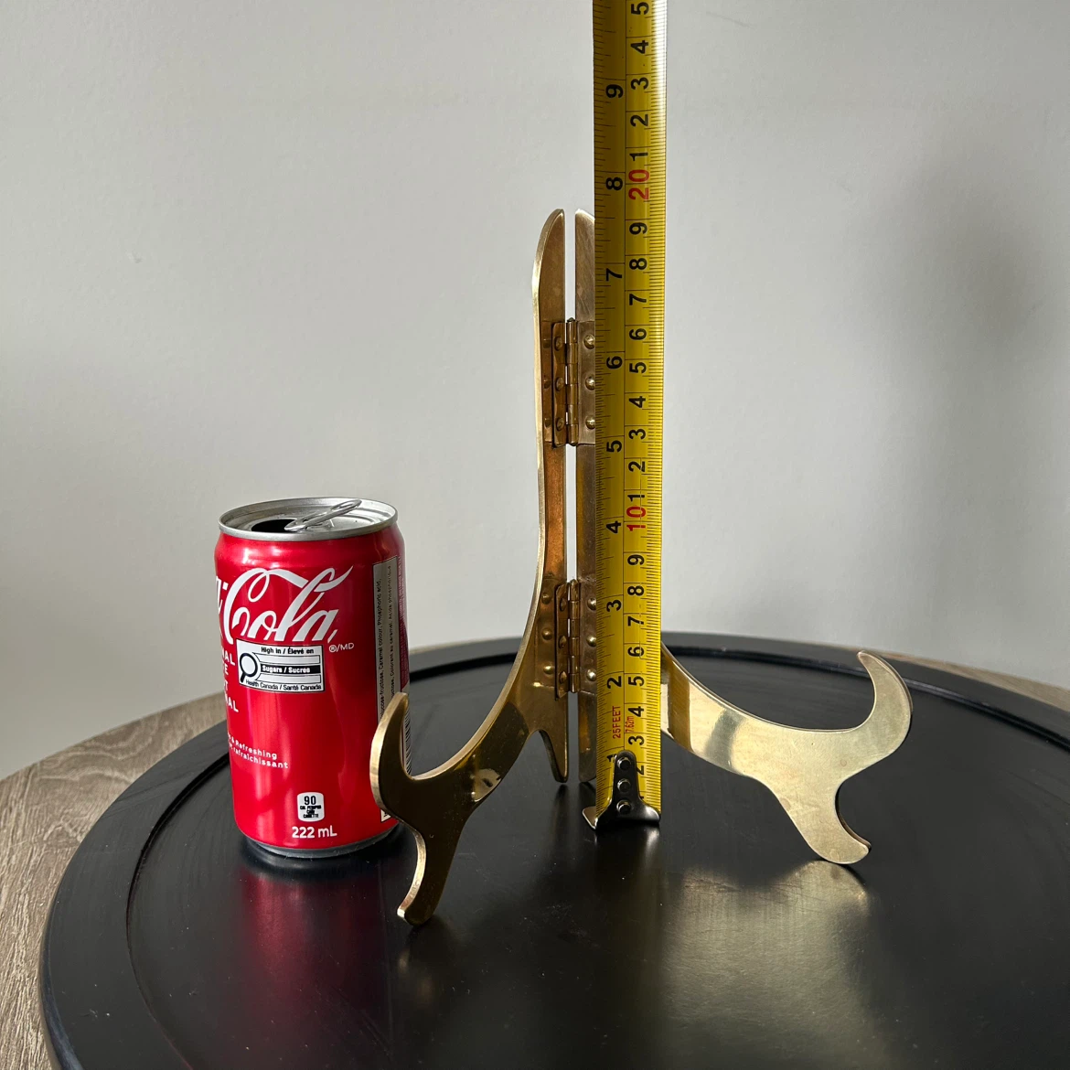 Vintage Solid Brass Folding Stand /  Easel (8” Tall) - photo 2