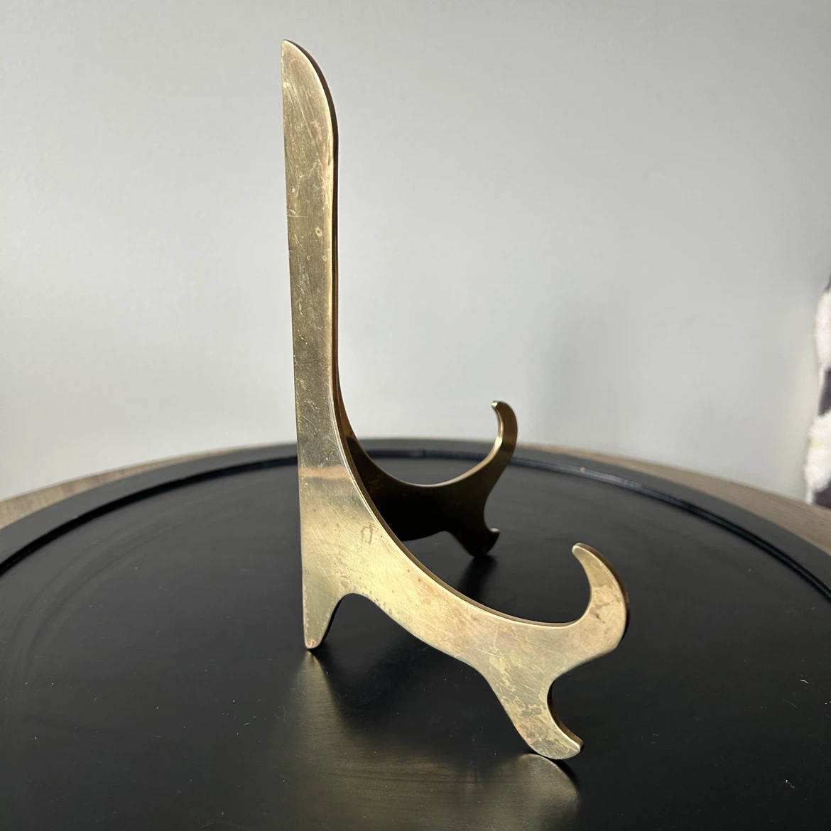 Vintage Solid Brass Folding Stand /  Easel (8” Tall) - photo 3