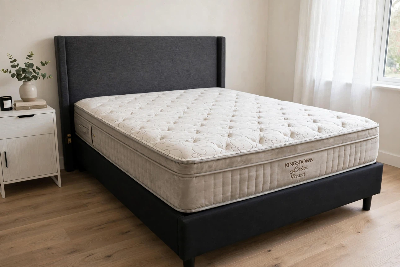 King size grey color Bed Set – Clean Mattress Included - photo 4