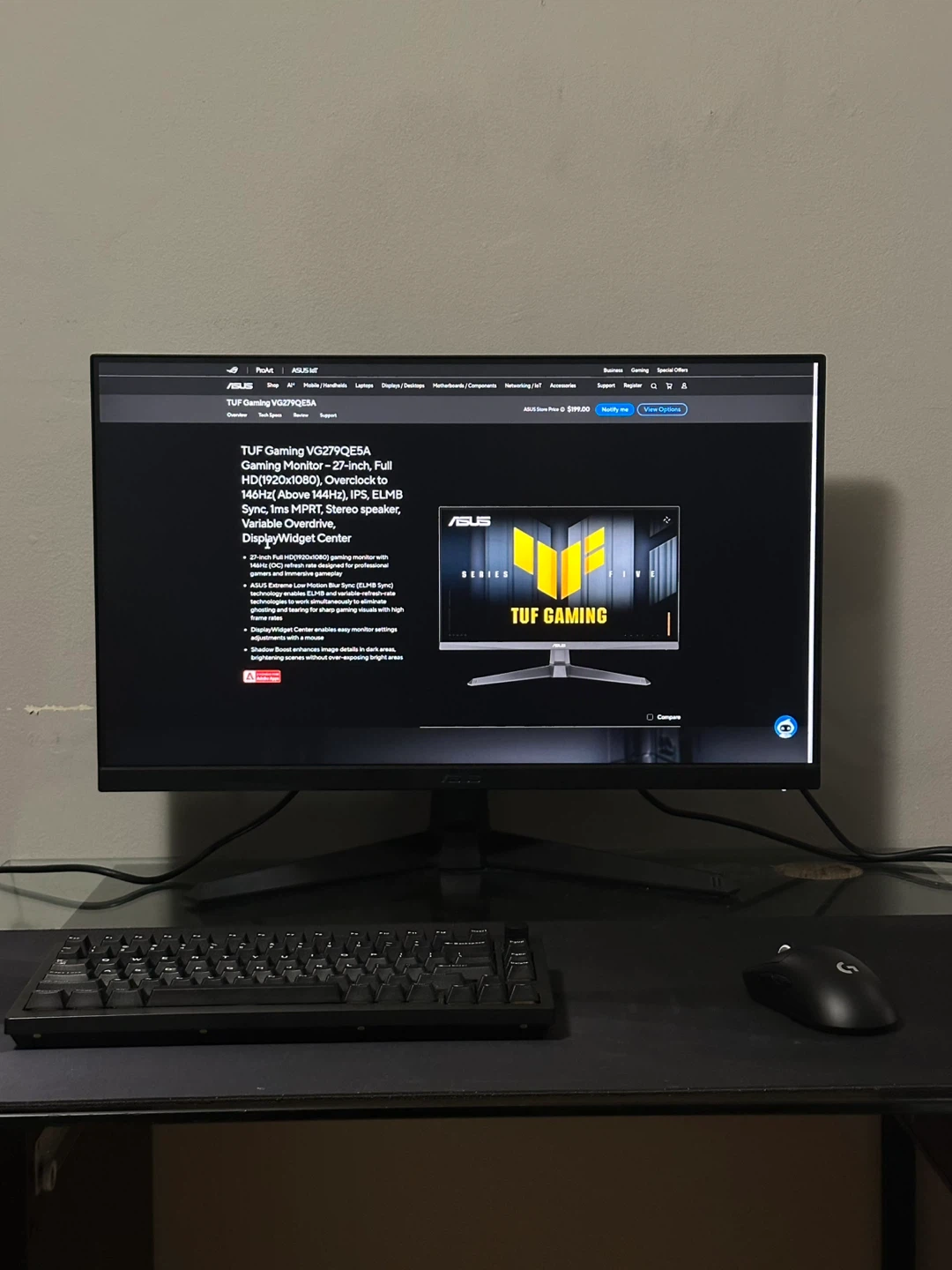 Asus VG259QE5A TUF Gaming Monitor