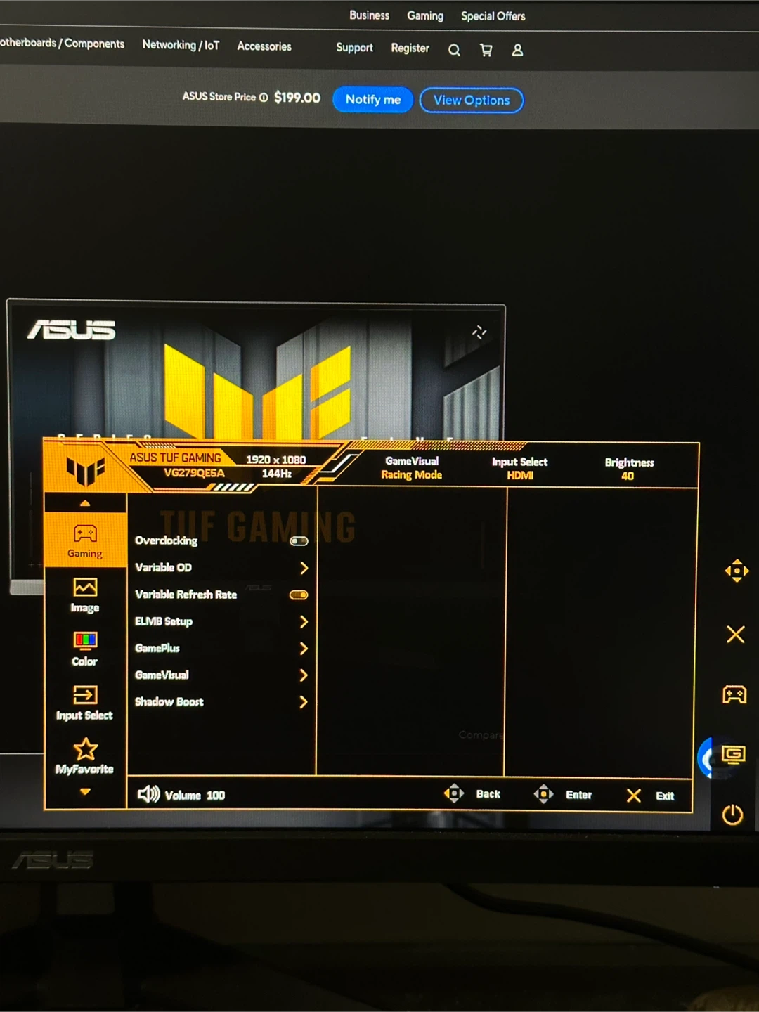Asus VG259QE5A TUF Gaming Monitor - photo 2