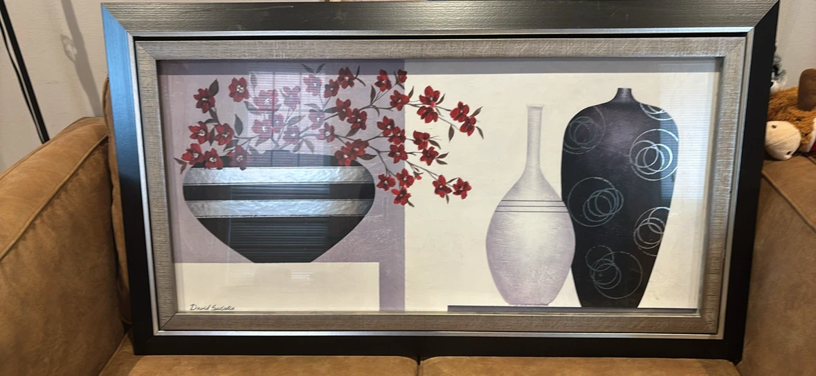 David Sedalia Framed Floral Still Life Art