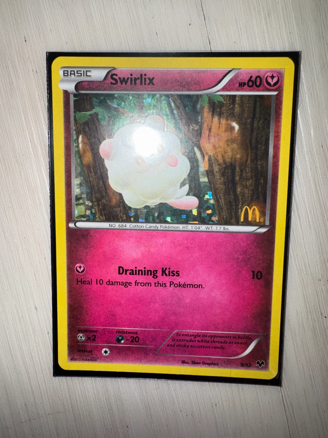 Pokemon McDonald’s Swirlix Card