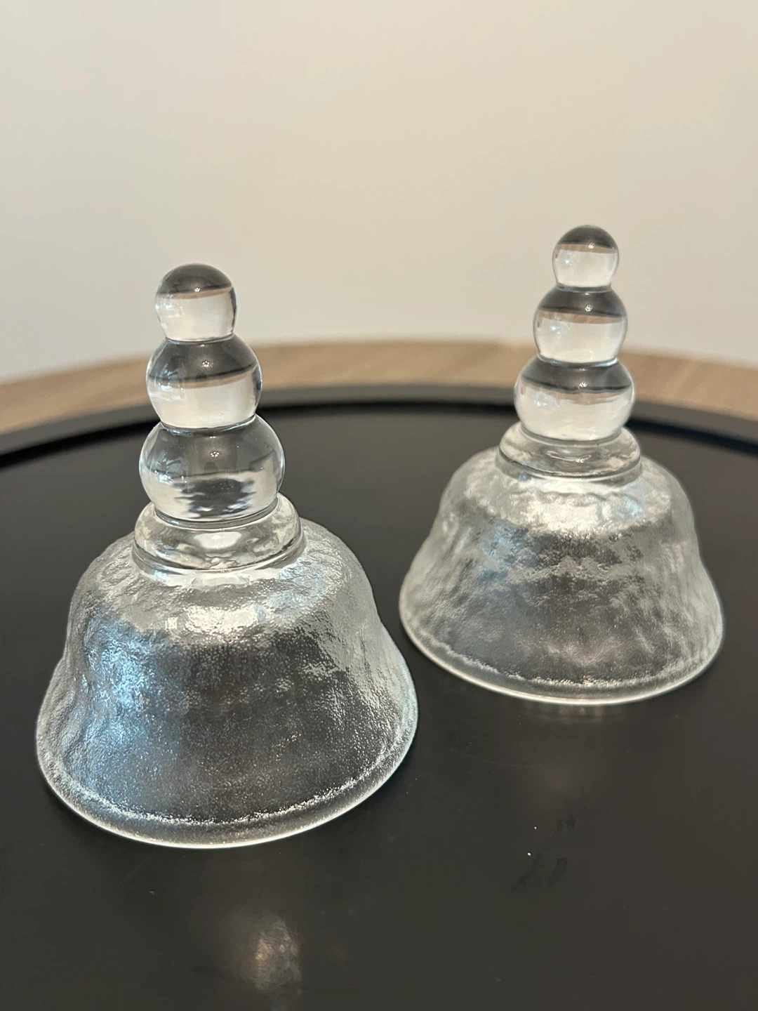 Pair of Antique Glass Medical Cupping Cups / Ventouse Jars