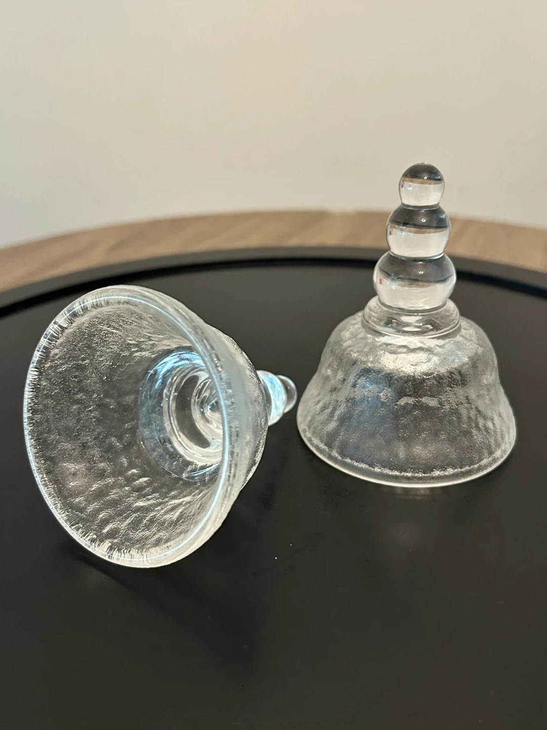 Pair of Antique Glass Medical Cupping Cups / Ventouse Jars - photo 3