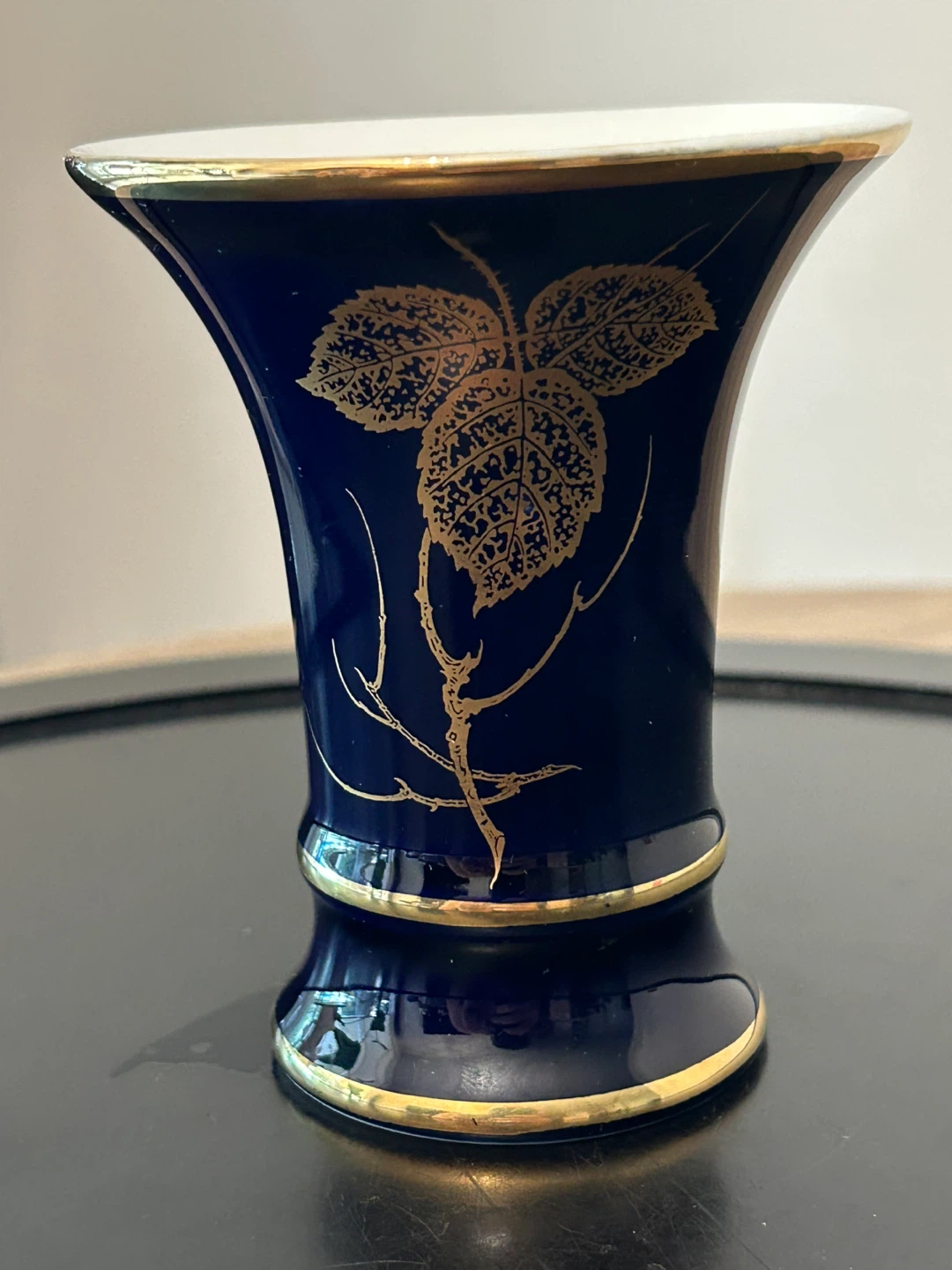 Vintage Royal Porzellan KPM Bavaria Cobalt Blue Vase