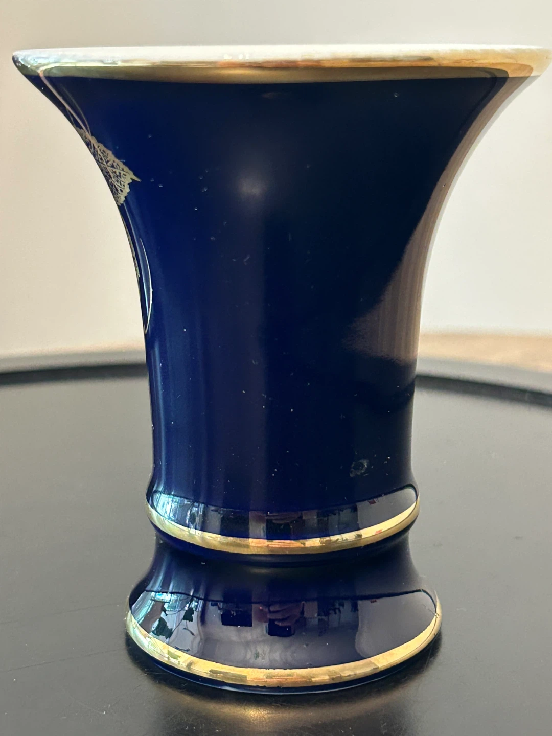 Vintage Royal Porzellan KPM Bavaria Cobalt Blue Vase - photo 4