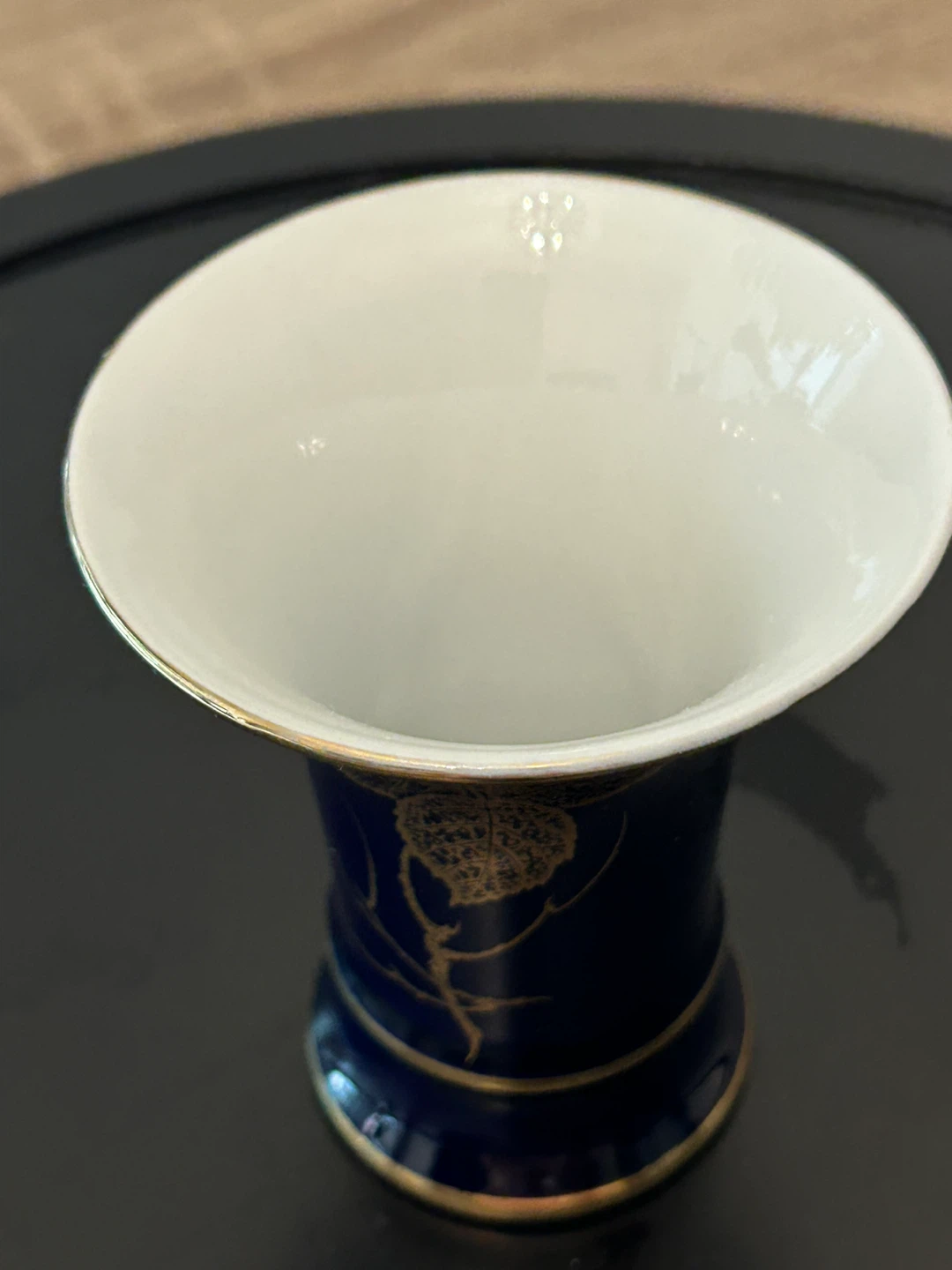 Vintage Royal Porzellan KPM Bavaria Cobalt Blue Vase - photo 5