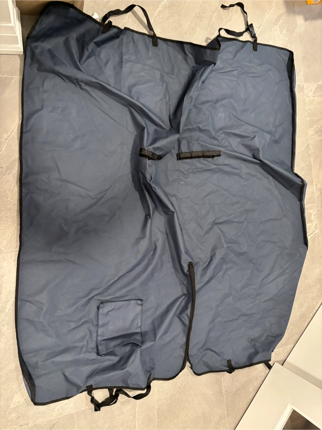 Dark Blue Backseat Cover for Dog