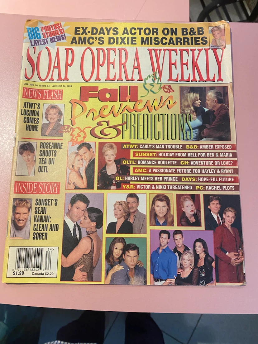 Soap Opera Weekly Magazine - August 24, 1999