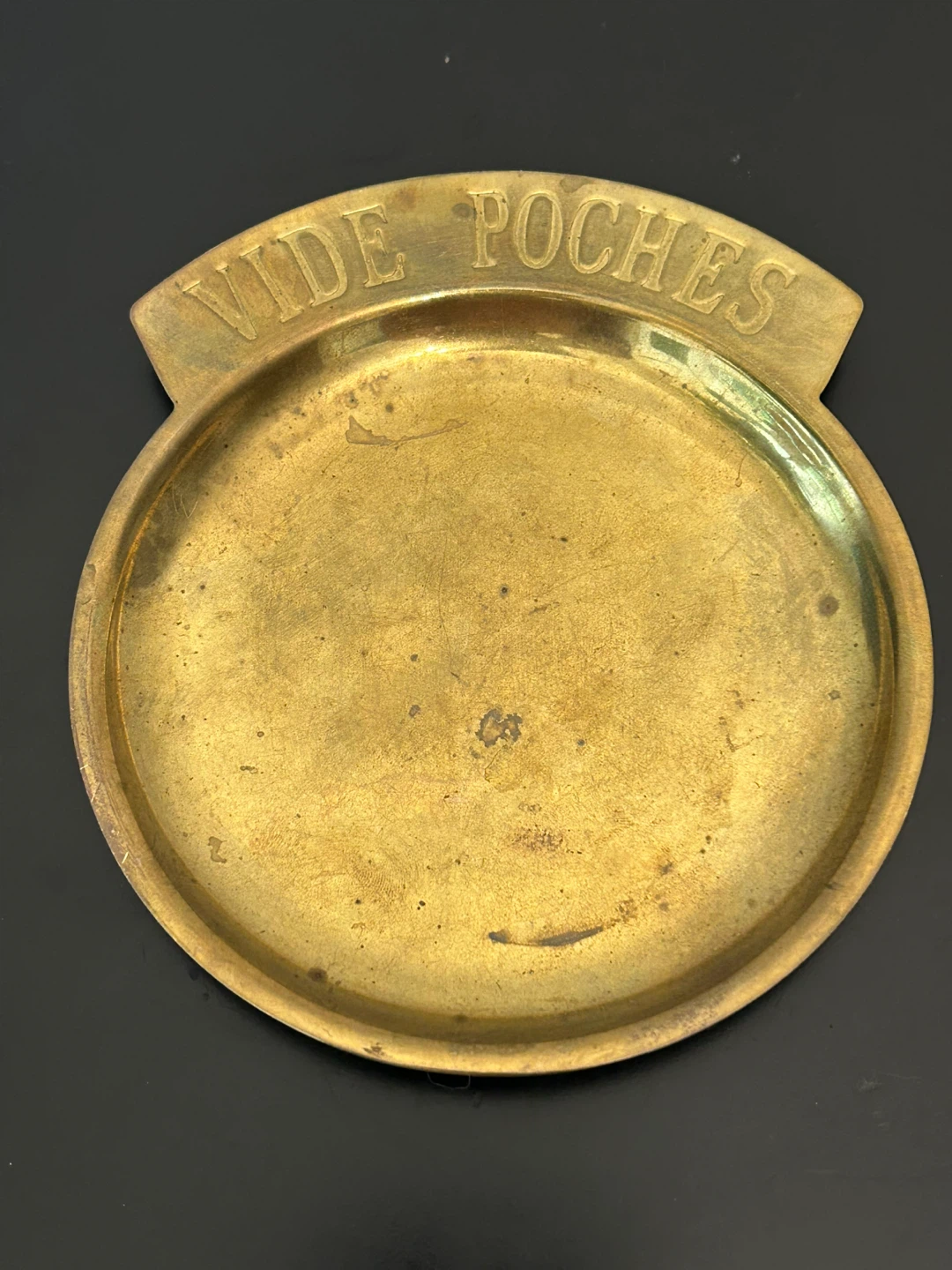 Vintage Solid Brass “Vide Poches” Catchall Tray - photo 3
