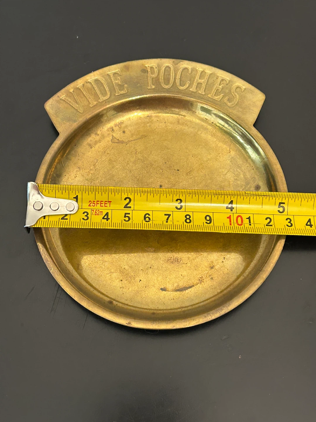 Vintage Solid Brass “Vide Poches” Catchall Tray - photo 4